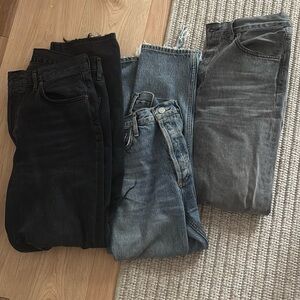 Agolde Women's Jeans - Black, Blue, Gray